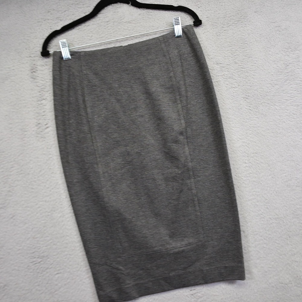 CAbi Skirt Womens 4 Gray Pencil Straight‎ Capsule Minimalist Preppy Career Work